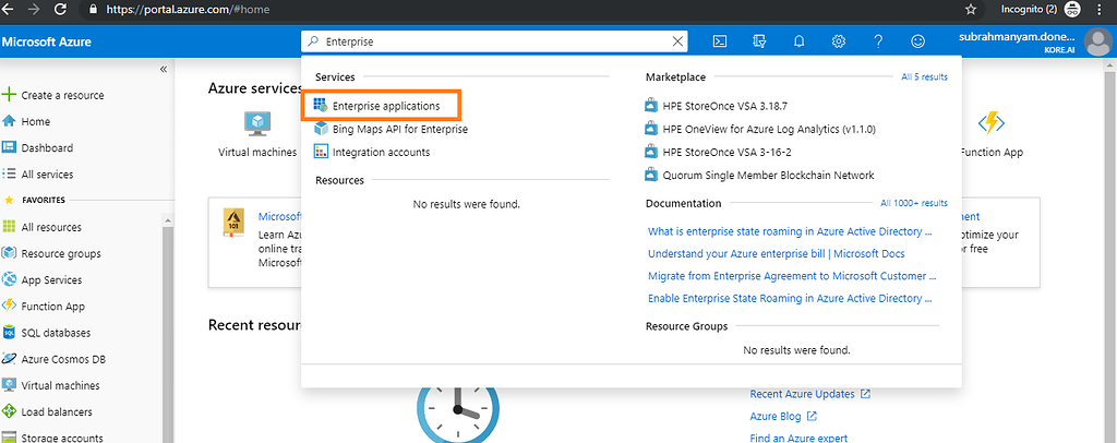 How To Setup And Enable Ws Federation Single Sign On On Kore Ai Using Windows Azure How To S Kore Ai Bot Developers Community